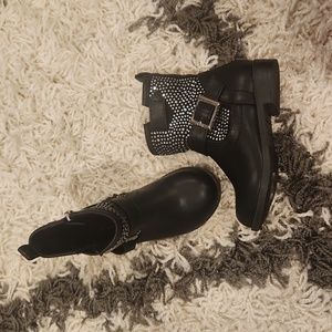 Tahari Kids Girls Moto Boots